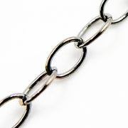Shop Now Sterling Silver Black Rhodium Smooth Cable Chain